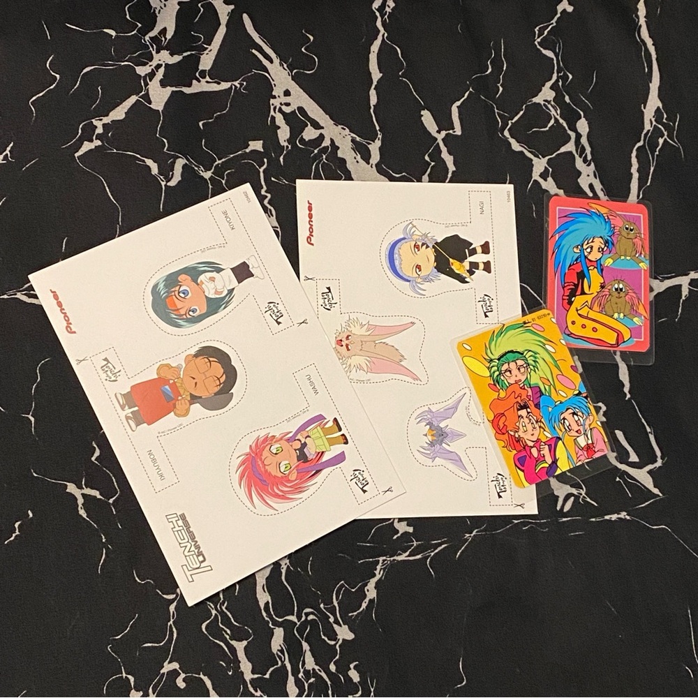 Vintage Tenchi Muyo Universe Anime VHS Pioneer Promotional Cards & Lamicards